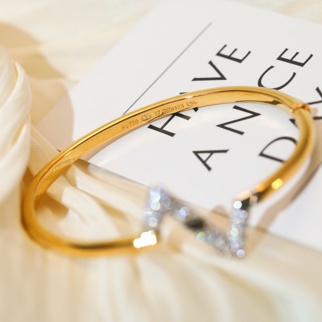 [baslovejewels]VOLTE UPSITE DOWN GOLD DIAMOND BRACELET