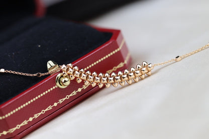 [baslovejewels]CLASH PINK GOLD NECKLACE