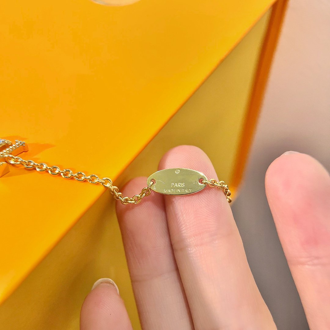 [baslovejewels]LOGO STAR MOTIF GOLD BRACELET