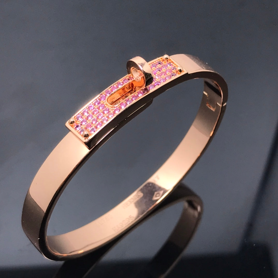 [baslovejewels]KELLY BRACELET PINK DIAMOND