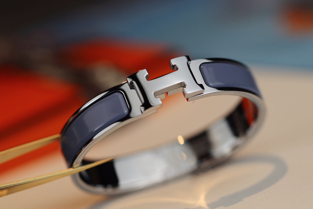 [baslovejewels]H BRACELET 12MM BLUE GRAY