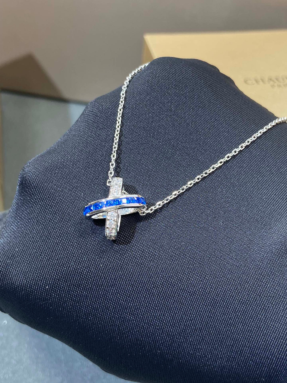 [baslovejewels]LIENS DIAMOND SILVER NECKLACE
