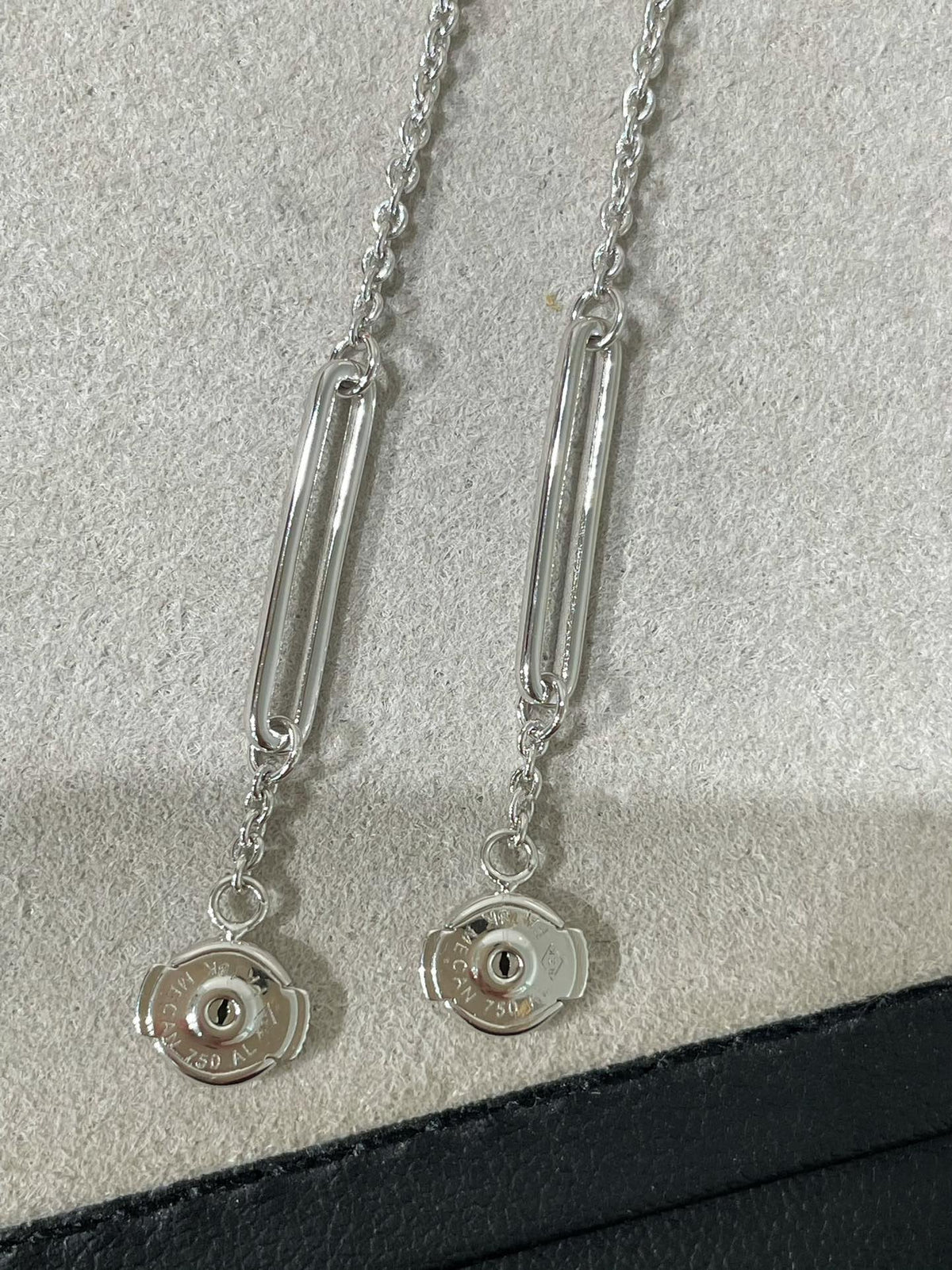 [baslovejewels]CHAINE CHAOS DIAMOND DROP EARRINGS