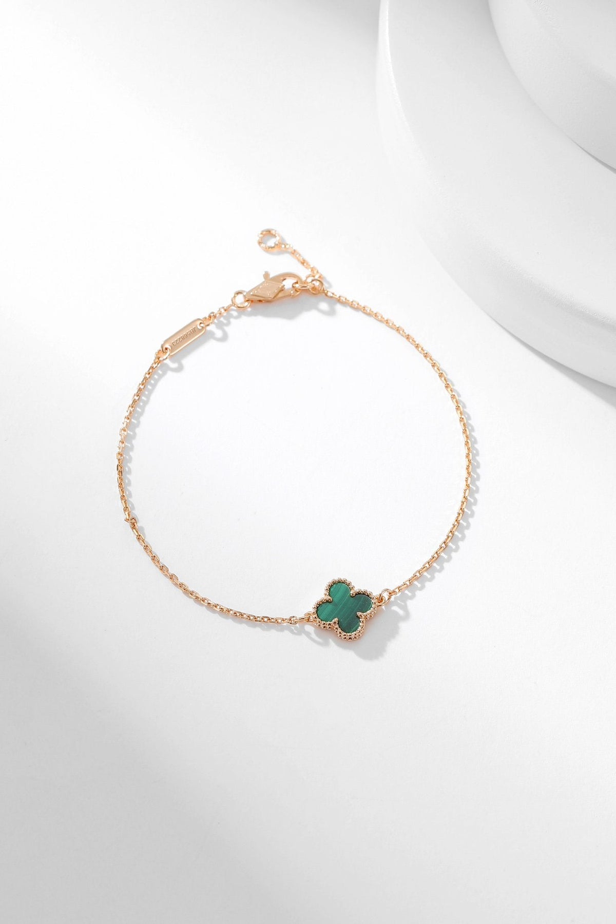 [basloveJW]CLOVER BRACELET MALACHITE 1 MOTIF