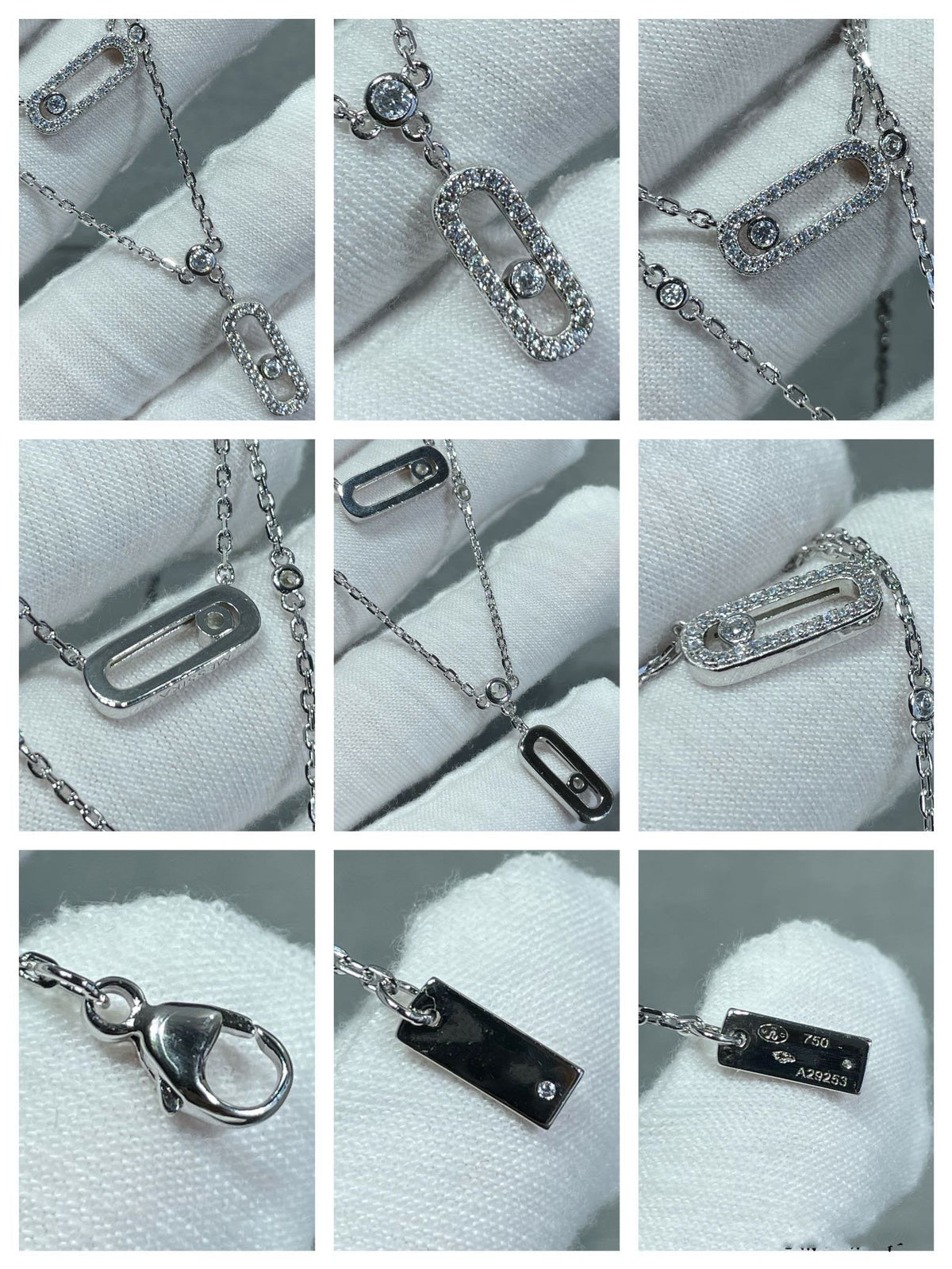 [baslovejewels]MOVE 2 ROW DIAMOND NECKLACE