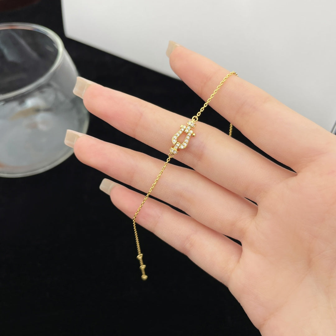 [baslovejewels]FORCE 10 FULL DIAMOND BUCKLE CHAIN LINK MINI MODEL