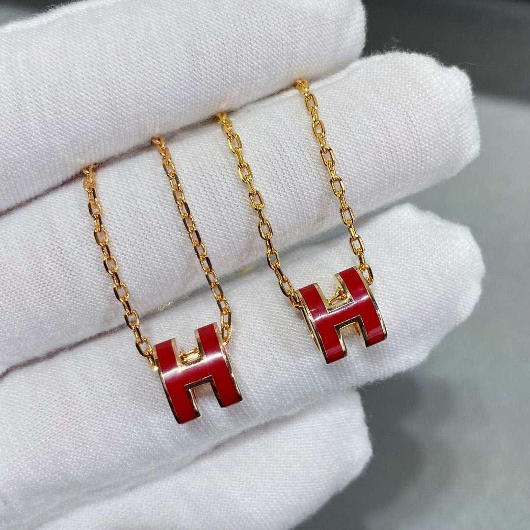 [baslovejewels]MINI POP H NECKLACE
