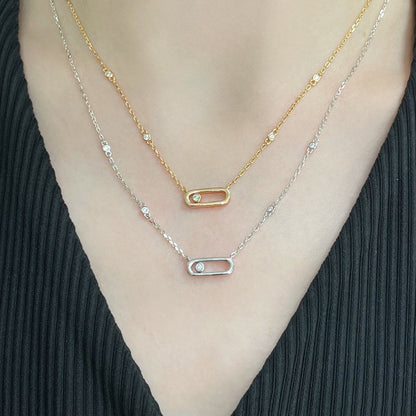 [baslovejewels]MOVE UNO DIAMOND NECKLACE