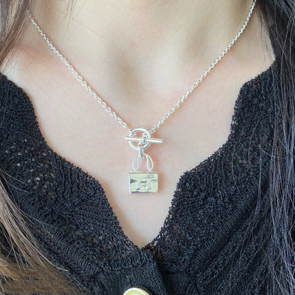 [baslovejewels]CONSTANCE PEDANT SILVER NECKLACE
