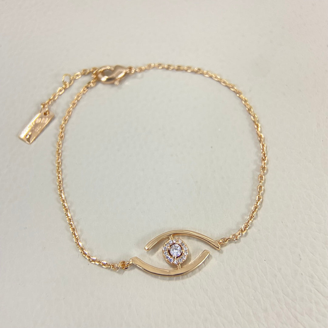 [baslovejewels]Lucky Eye Pave-Set Diamond Bracelet