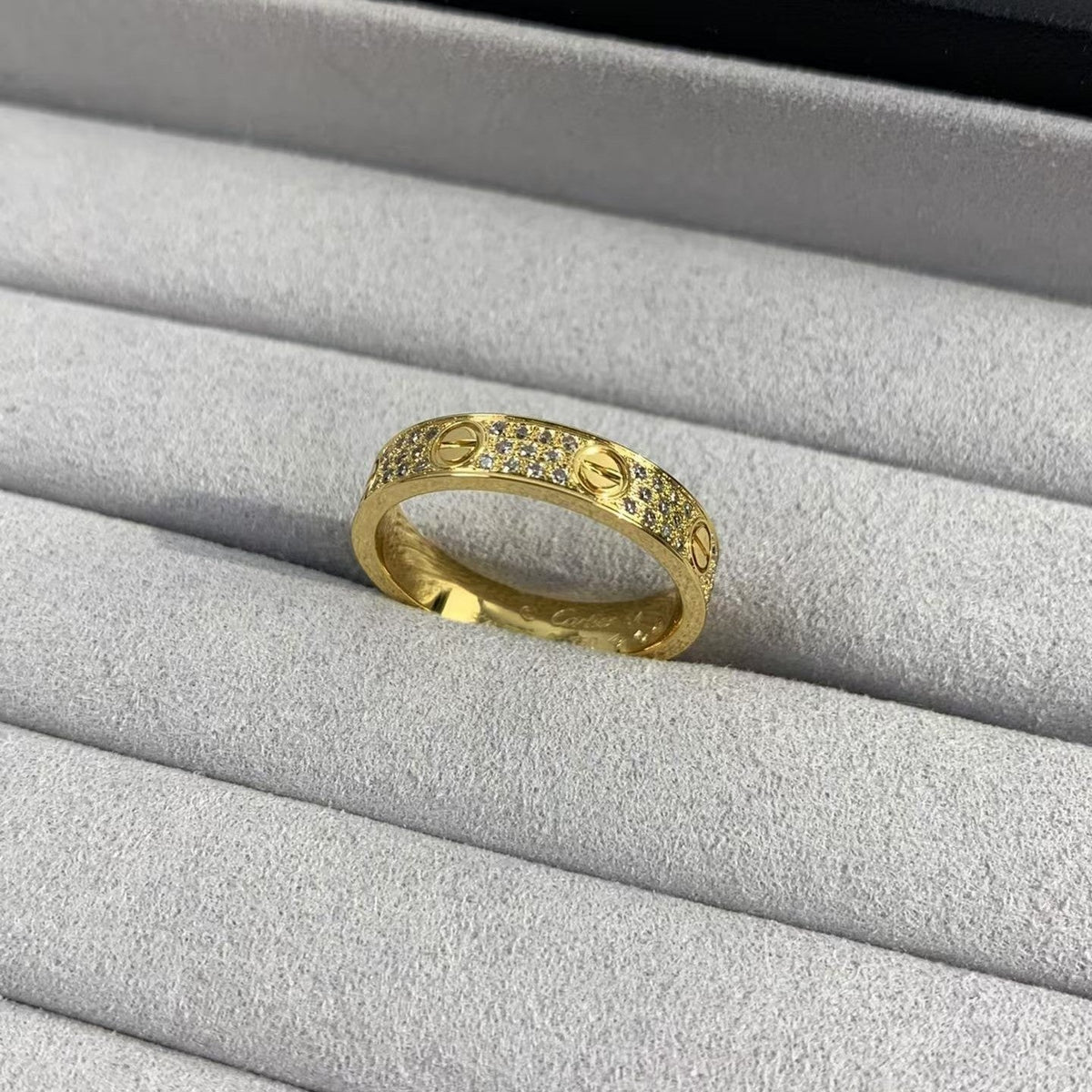 [baslovejewels]LOVE RING 3.6MM DIAMOND PAVED