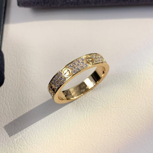 [baslovejewels]LOVE RING 3.6MM DIAMOND PAVED