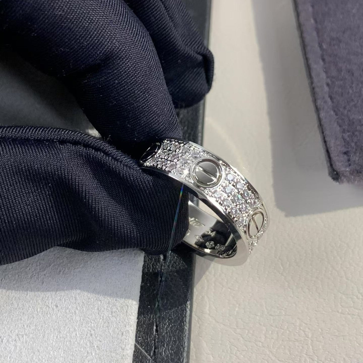 [baslovejewels]LOVE RING 5.5MM DIAMONDS PAVED