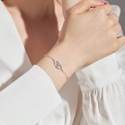 [baslovejewels]Lucky Eye Pave-Set Diamond Bracelet
