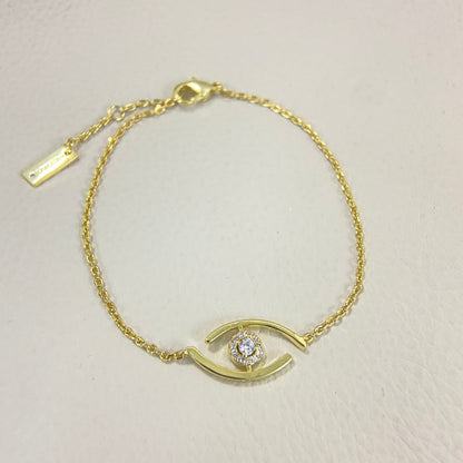 [baslovejewels]Lucky Eye Pave-Set Diamond Bracelet