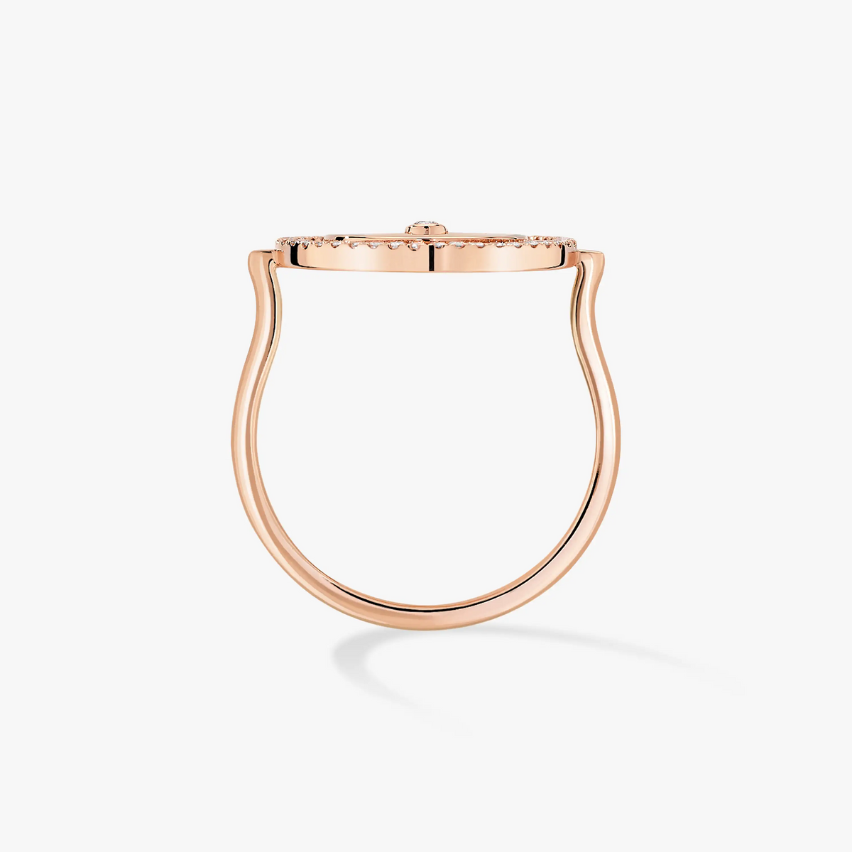 [baslovejewels]LUCKY MOVE PINK GOLD DIAMOND RING
