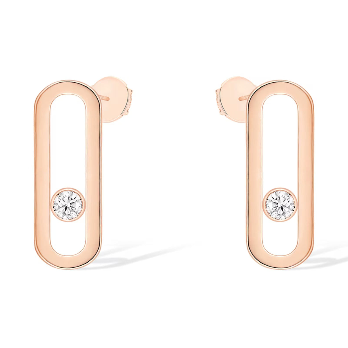 [baslovejewels]MOVE UNO SMALL 1 DIAMOND EARRINGS