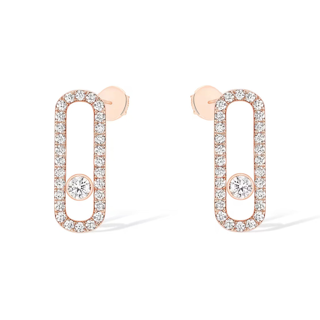[baslovejewels]MOVE UNO STUD DIAMOND PAVED EARRINGS