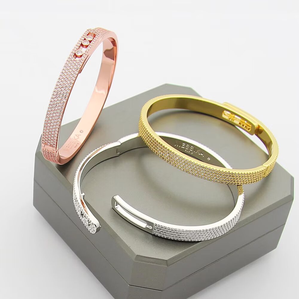 [baslovejewels]Move Noa Full Pavé Diamond Bangle Bracelet