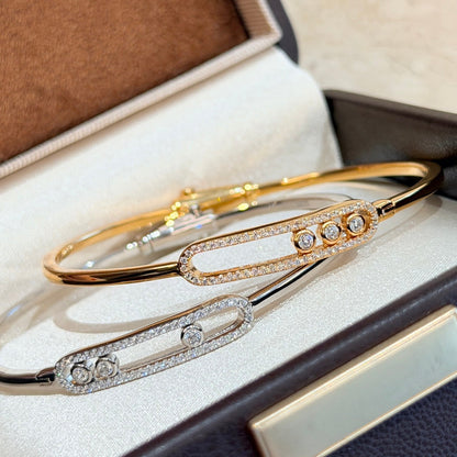 [baslovejewels]Move Pavé Diamond Bangle Bracelet M