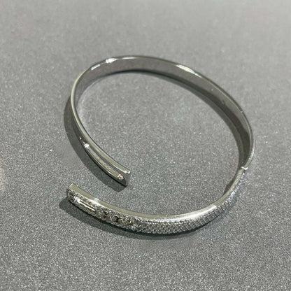 [baslovejewels]Move Noa Rose Gold Pavé Diamond Bangle Bracelet