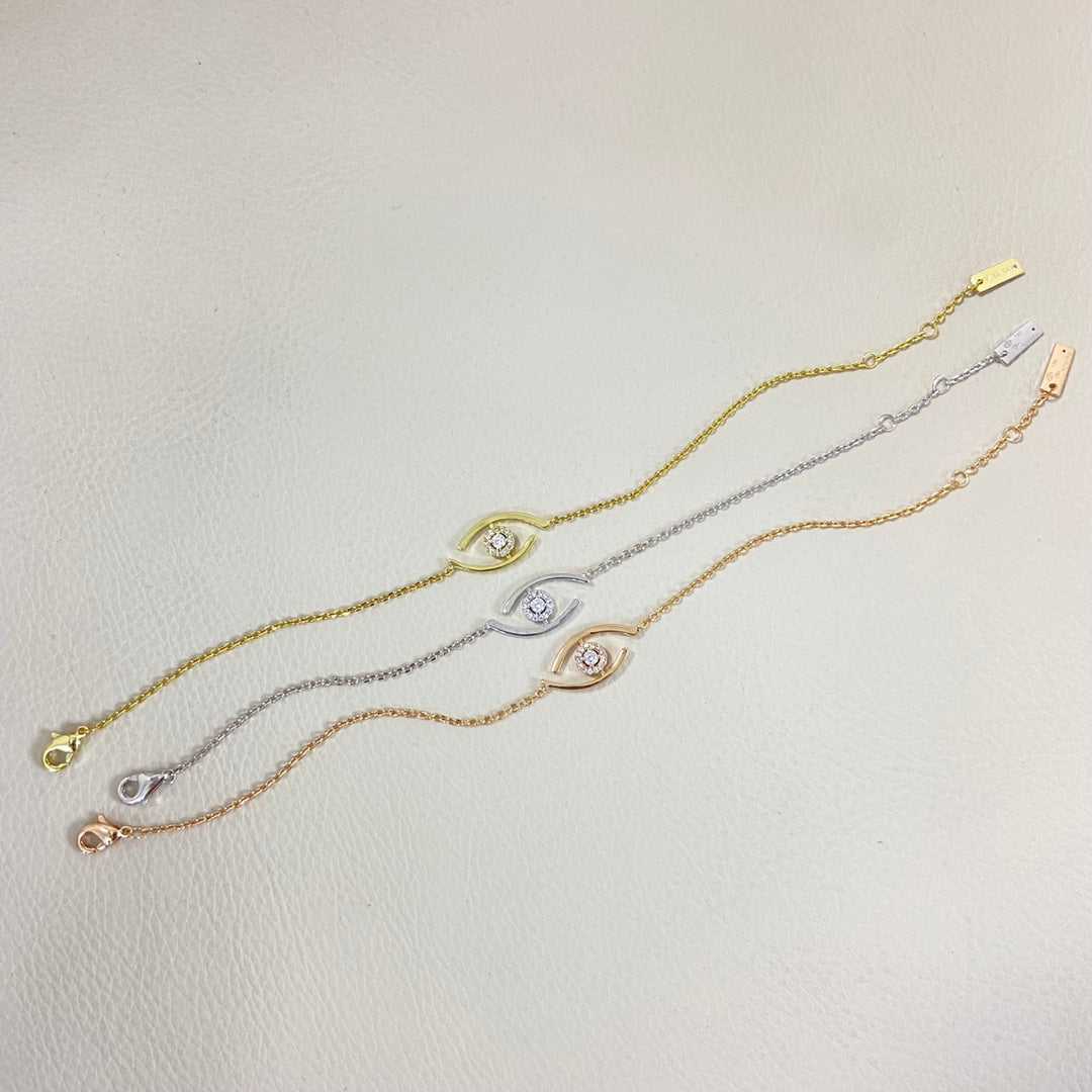[baslovejewels]Lucky Eye Pave-Set Diamond Bracelet