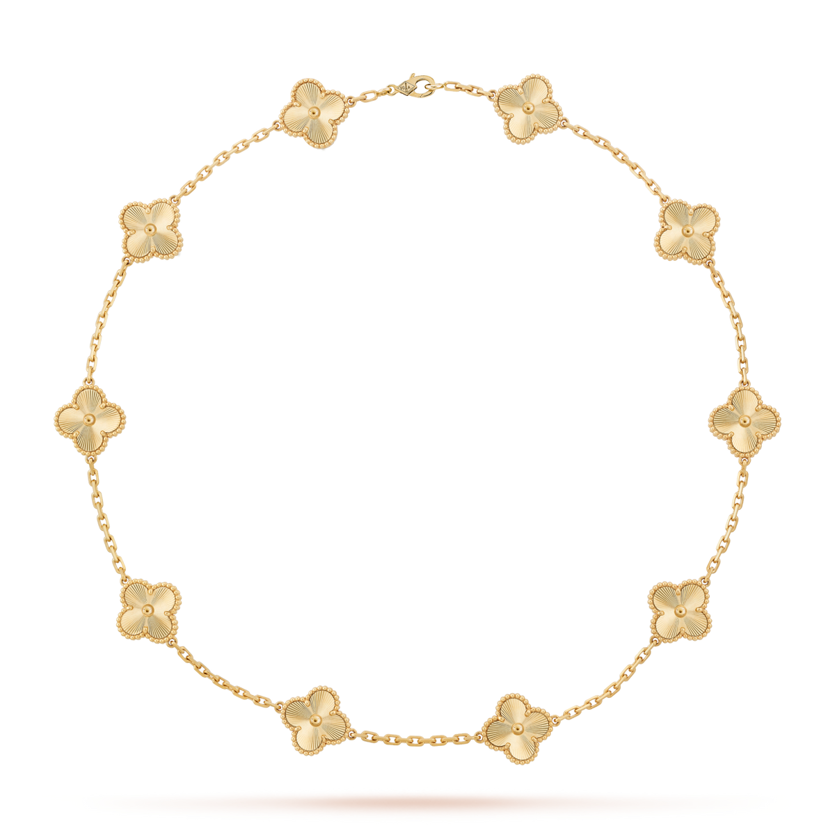 [baslovejewels]CLOVER 10 MOTIFS LASER NECKLACE