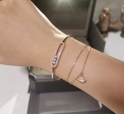 [baslovejewels]Move Pavé Diamond Bangle Bracelet M
