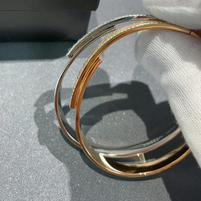 [baslovejewels]Move Noa Rose Gold Pavé Diamond Bangle Bracelet