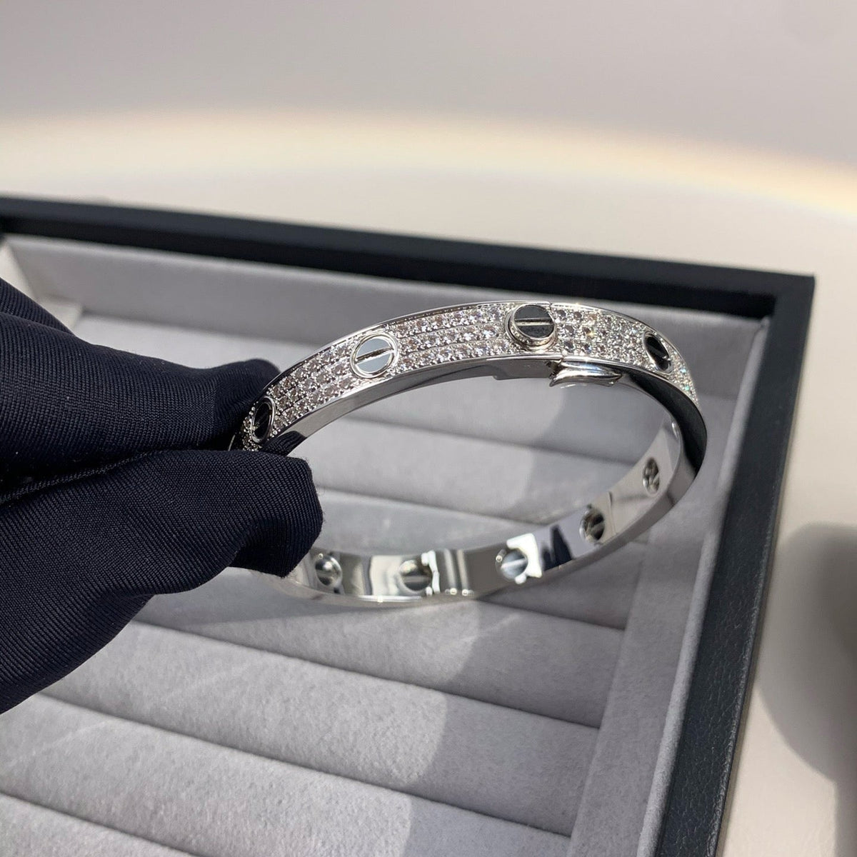 [baslovejewels]LOVE BRACELET 6.1MM DIAMOND-PAVED CERAMIC