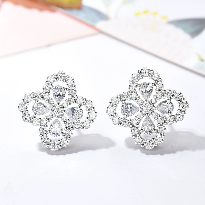 [baslovejewels]LOOP EARRINGS FULL MOTIF DIAMOND 16MM