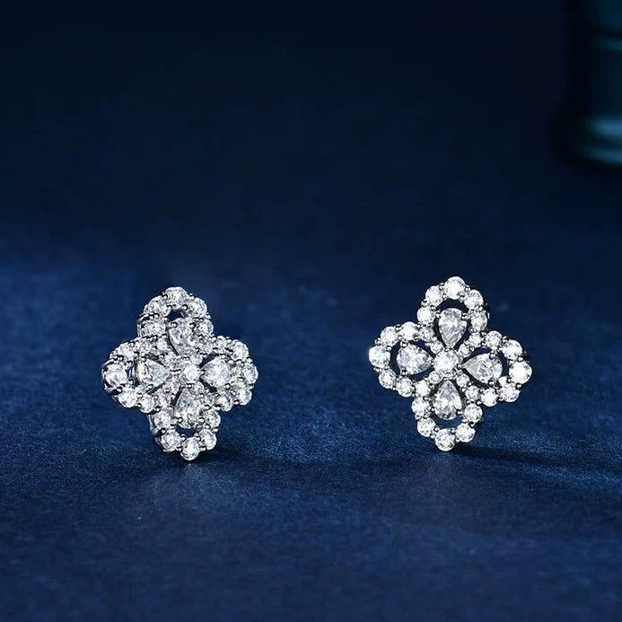 [baslovejewels]LOOP EARRINGS FULL MOTIF DIAMOND 16MM