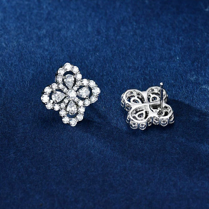 [baslovejewels]LOOP EARRINGS FULL MOTIF DIAMOND 16MM