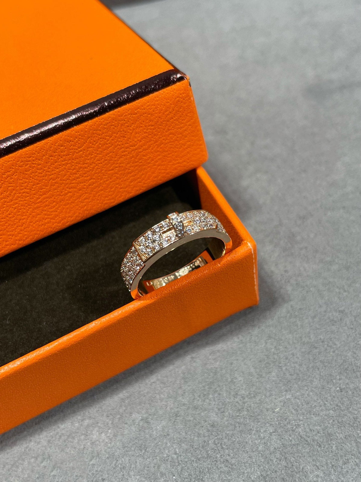 [baslovejewels]KELLY PINK GOLD DIAMOND RING