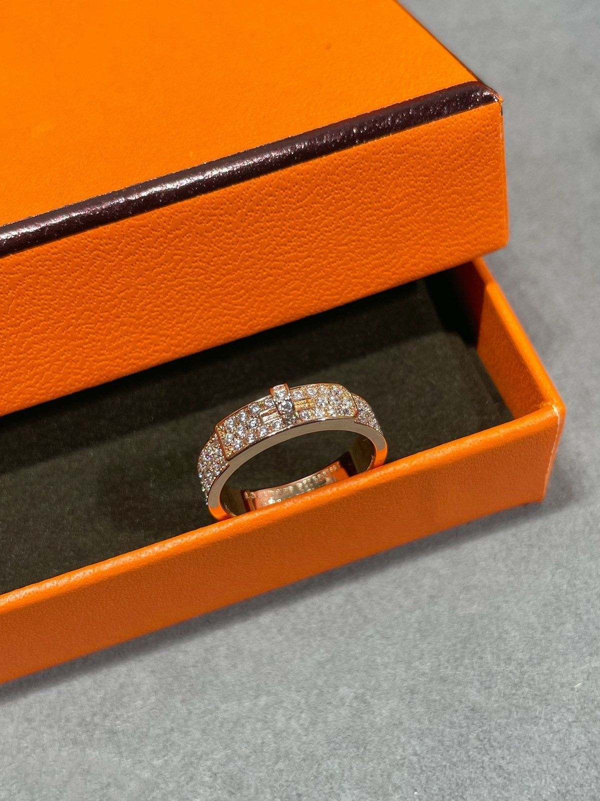 [baslovejewels]KELLY PINK GOLD DIAMOND RING