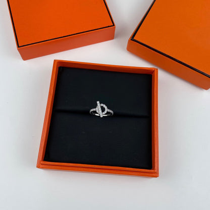 [baslovejewels]ECHAPPEE RING SILVER DIAMOND
