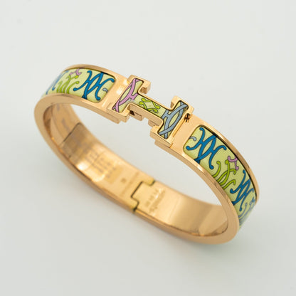 [baslovejewels]H BRACELET BEIGE MULTICOLOR