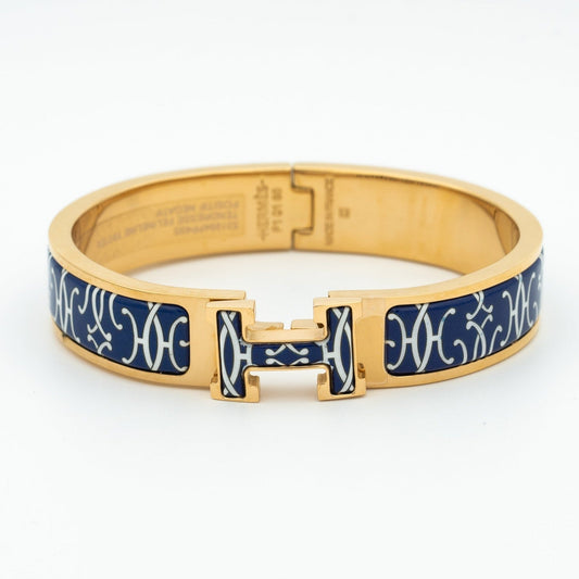 [baslovejewels]H BRACELET BLACK MULTICOLOR