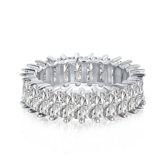 [baslovejewels]Unique Colorful Radiant Cut RIng