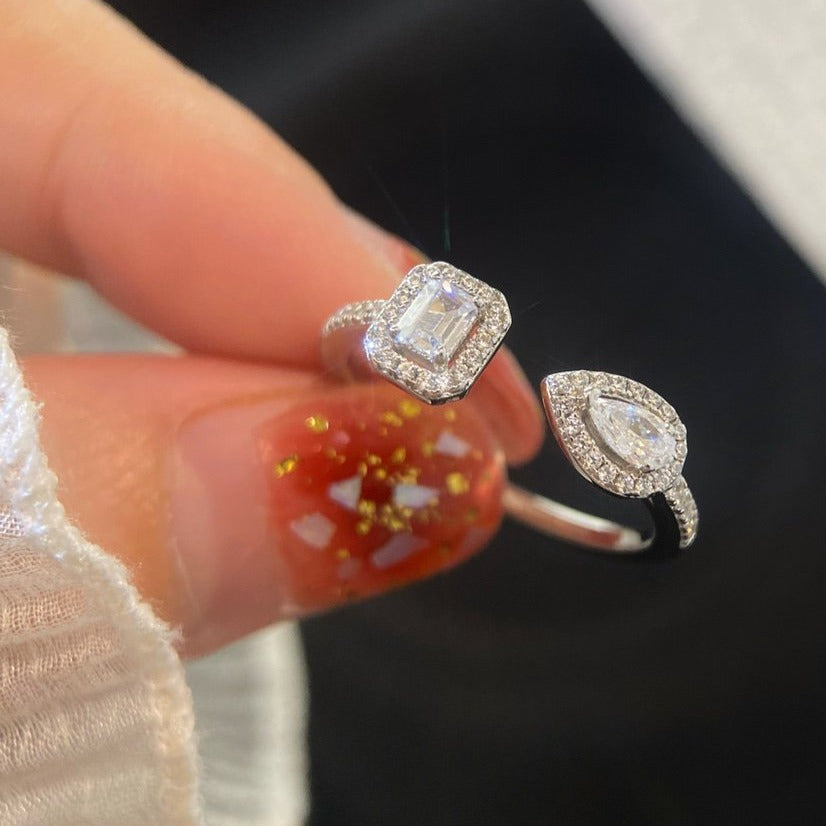 [baslovejewels]MY TWIN TOI & MOI SILVER DIAMOND RING