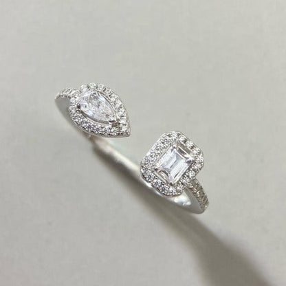 [baslovejewels]MY TWIN TOI & MOI SILVER DIAMOND RING