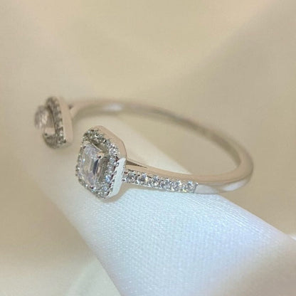 [baslovejewels]MY TWIN TOI & MOI SILVER DIAMOND RING