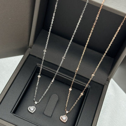 [baslovejewels]JOY HEART DIAMOND NECKLACE
