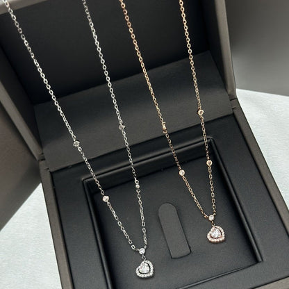 [baslovejewels]JOY HEART DIAMOND NECKLACE