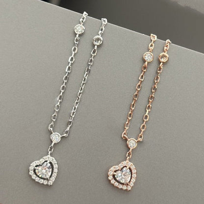 [baslovejewels]JOY HEART DIAMOND NECKLACE