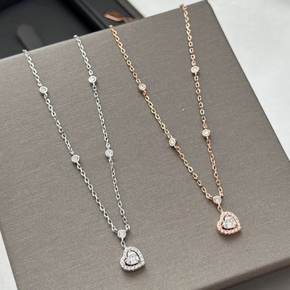 [baslovejewels]JOY HEART DIAMOND NECKLACE