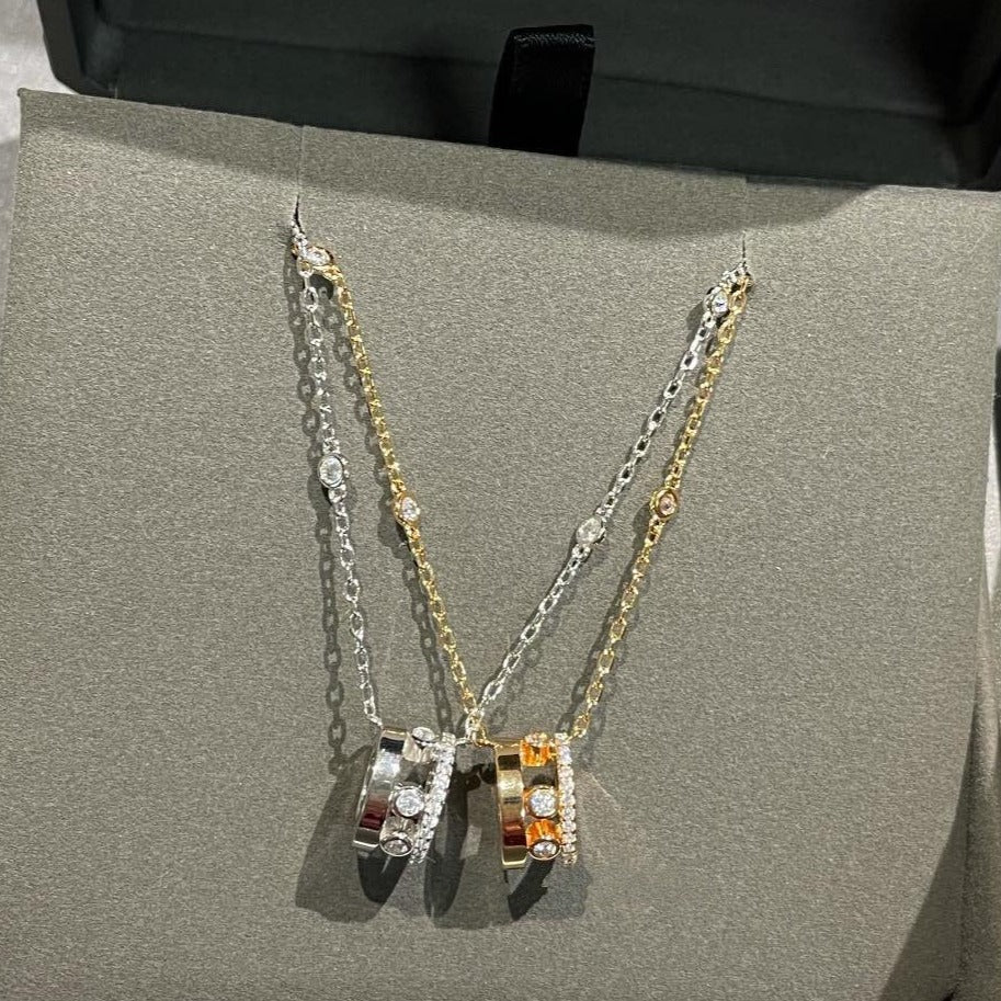 [baslovejewels]CHAIN MOVE ROMANE PEDAND NECKLACE
