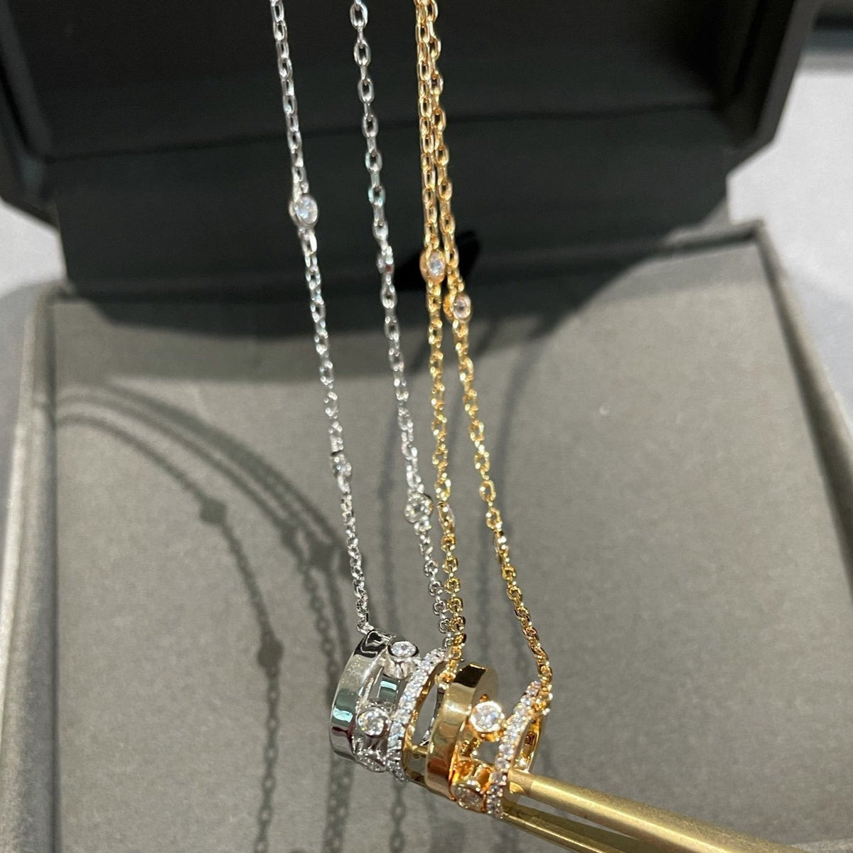 [baslovejewels]CHAIN MOVE ROMANE PEDAND NECKLACE