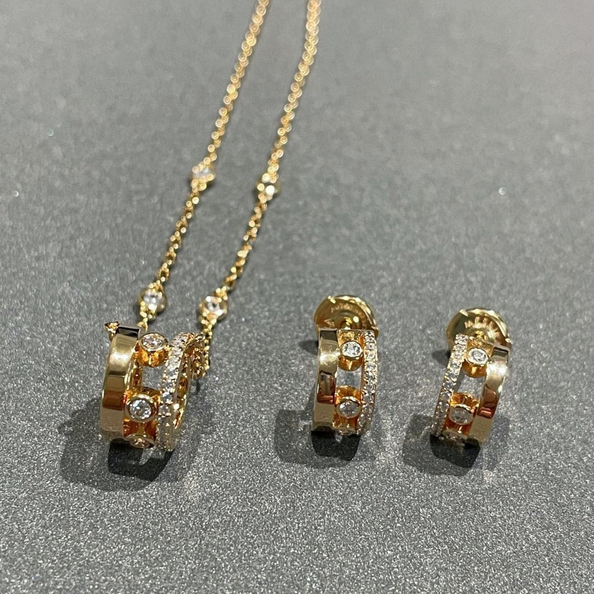 [baslovejewels]CHAIN MOVE ROMANE PEDAND NECKLACE
