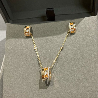 [baslovejewels]CHAIN MOVE ROMANE PEDAND NECKLACE
